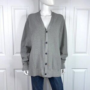 UNIQLO women's gray knit cardigan XL